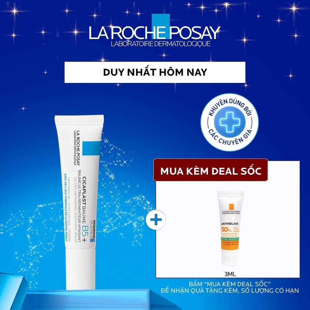 Kem dưỡng hỗ trợ làm dịu & phục hồi da La Roche-Posay Cicaplast Baume B5+ 15ml
